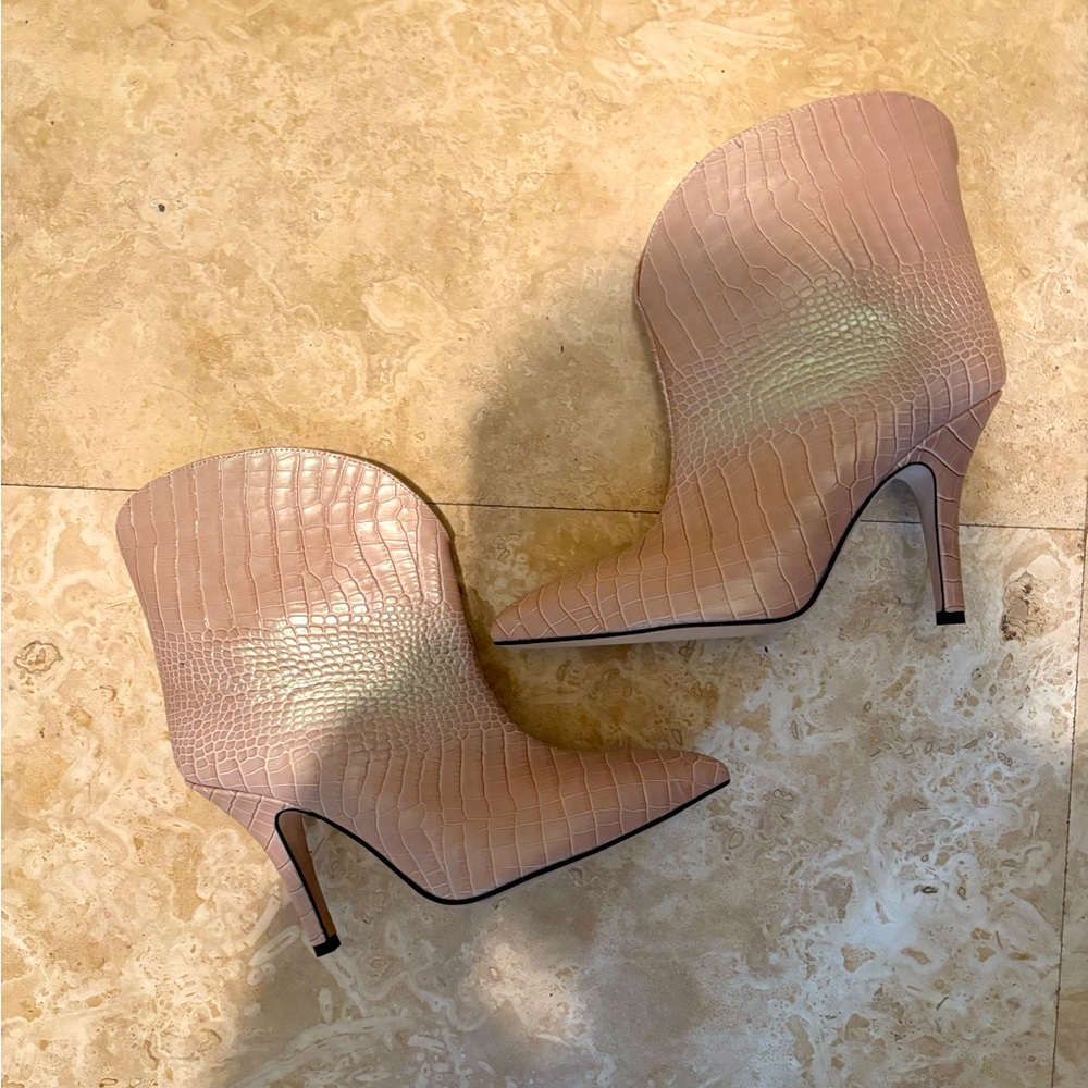 Paris Texas pink high heeled boots. - Picture 2 of 4